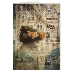 Anúncios retros da forma do catálogo da mulher do