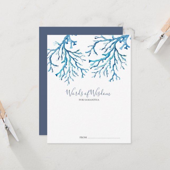 Ao Abrigo Dos Cartões Consultivos Para Chás de fra (Frente/Verso In Situ)