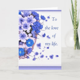 Ao Amor do Meu Cartão de Férias da Vida para Ele