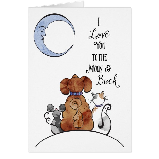 Ao cartão da lua (Frente)