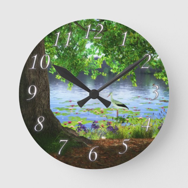 Ao lado do Relógio de Água Estática (Frente)