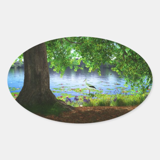 Ao lado dos adesivos de água estática (Frente)