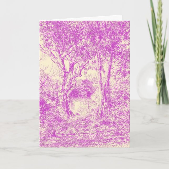 Ao longo do rio - Cartões de agradecimentos (Frente)