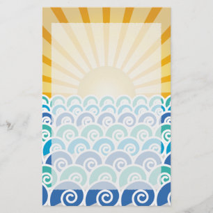 Ao longo dos artigos de papelaria do azul das