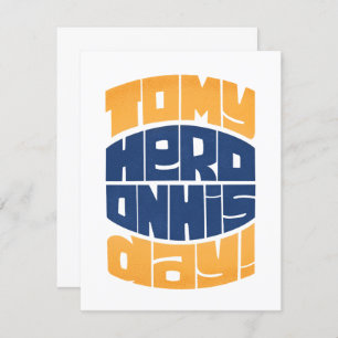 Ao meu herói no dia dele, feliz cartão de dia do p