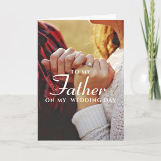 Ao Meu Pai, Simples Cartão De Casamento Minimalist
