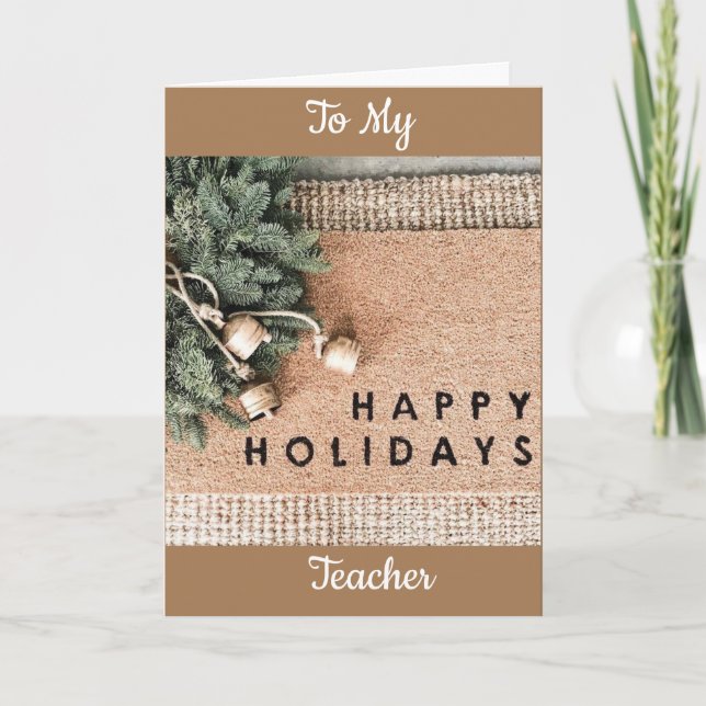 AO MEU PROFESSOR** NO CARTÃO DE NATAL (Frente)