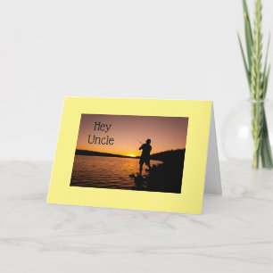 AO MEU TIO, O PESCADOR NO CARTÃO **ANIVERSÁRIO**