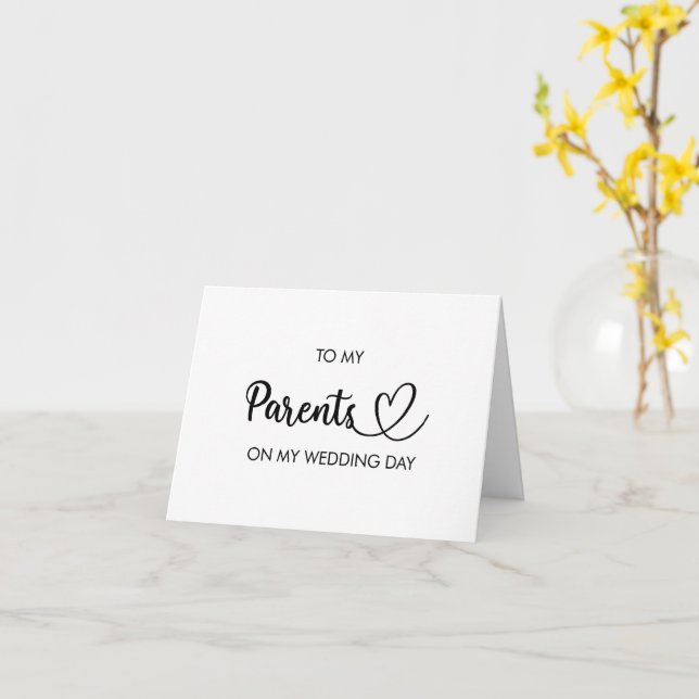 Aos meus pais no meu cartão dobrado no dia do casa (Flor Amarela)