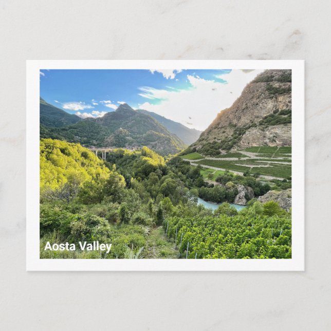 Aosta Valley, Itália Cartão postal (Frente)