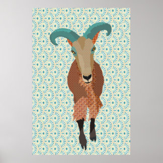 Aoudad Art Poster
