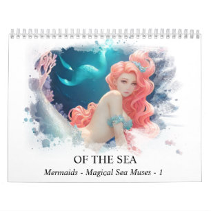 *~* AP60 Magical Mermaids Muses Sea 1 Calendário