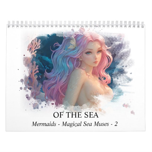 *~* AP60 Magical Mermaids Muses Sea 2 Calendário (Capa)