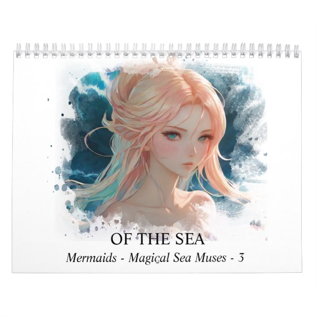 *~* AP60 Magical Mermaids Muses Sea 3 Calendário (Capa)