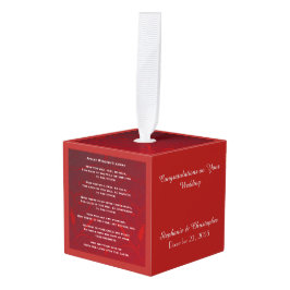 Apache Wedding Bênção Red Ornament Personalizado