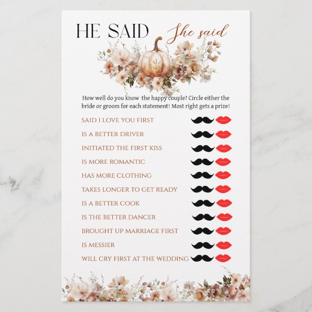 Apaixonado Jogo de Chá de panela de Pumpkin (Frente)