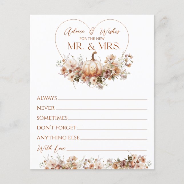 Apaixonado Pumpkin Chá de panela de flor selvagem  (Frente)