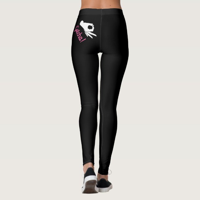 Apanhei-Te O Jogo Leggings Negros Escondidas Sob O (Verso)