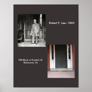 Apartamento de R.E. Lee, Richmond, VA.—1865 Poster