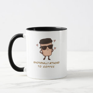 Apegado Emocionalmente Ao Café Caneca De Café Engr