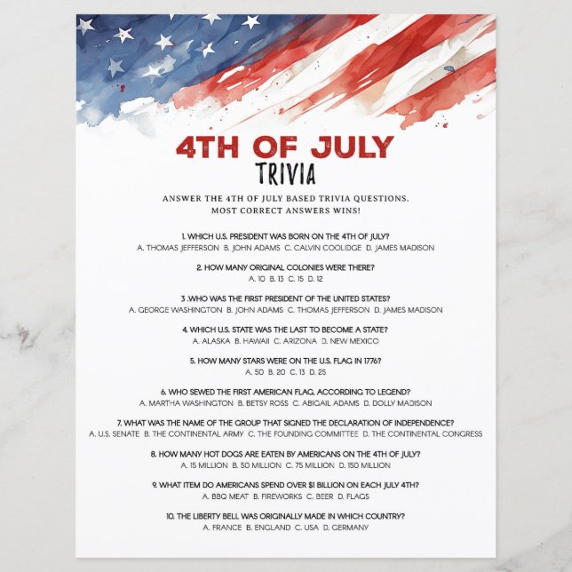 Apelido do Estado 4 de julho - Jogo do Partido (Frente)