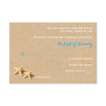 Apenas Beachy Wedding RSVP Modelo