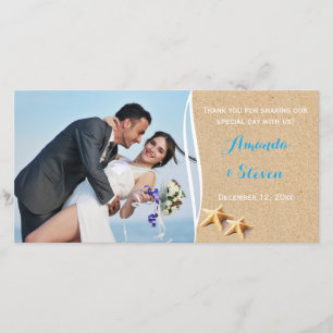 Apenas Cartões de agradecimentos de Foto Beachy