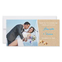 Apenas Cartões de agradecimentos de Foto Beachy