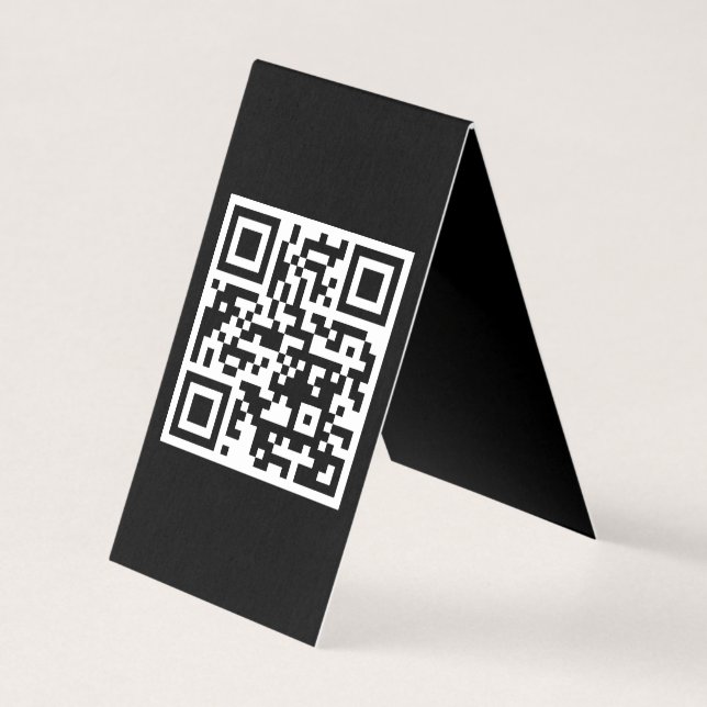 Apenas com o código QR Placa dobrada vertical (Frente)