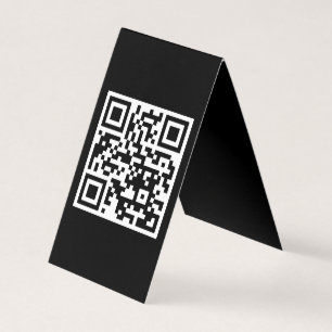 Apenas com o código QR Placa dobrada vertical