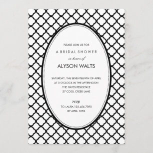 Apenas Convite de festas Geral Moderno (Preto)