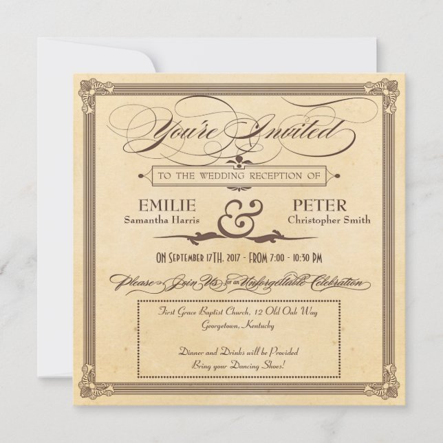 Apenas Creme de poster vintage e Recepção Castanha (Frente)