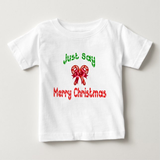Apenas diga camisa feliz de Natal (Frente)