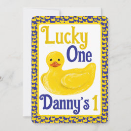Apenas Ducky Lucky Um Primeiro Convite De Aniversá