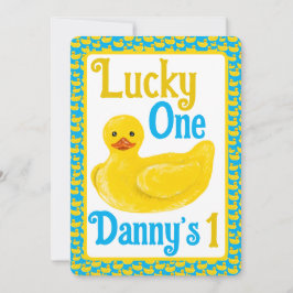 Apenas Ducky Lucky Um Primeiro Convite De Aniversá