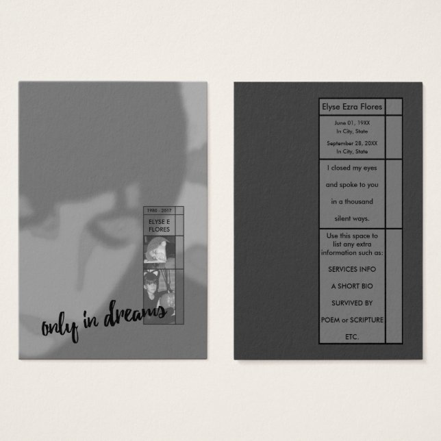 apenas em convites para funeral de sonhos (Frente & Verso)