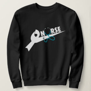 Apenas Enfermeira Camisa com Laço de Estetoscópio,