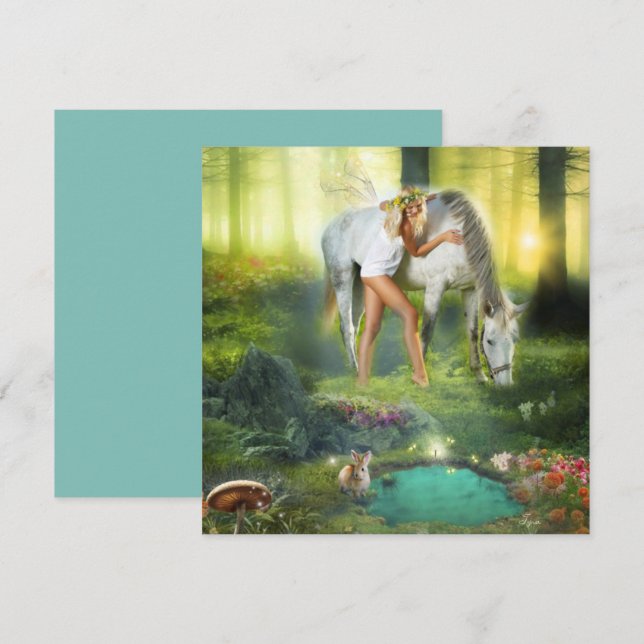 Apenas Eu e Você Fada Com Cavalo (Frente/Verso)