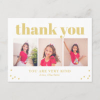 Apenas Feliz Cor Editável Obrigado Cartão Postal