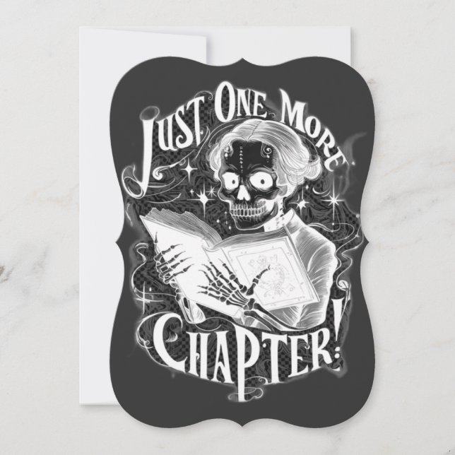 Apenas Mais Um Capítulo Skeleton Reader Engraçado (Frente)