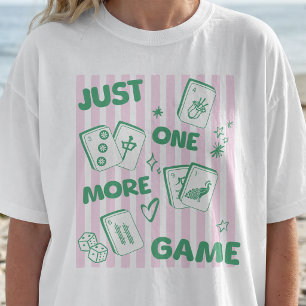 Apenas Mais Um Jogo Camiseta Divertida de Mahjong