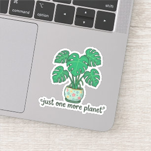 Apenas Mais Uma Planta Adesivo Fofo Monstera