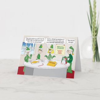 "Apenas Não Pronto?" Cartão de Saudação de Natal