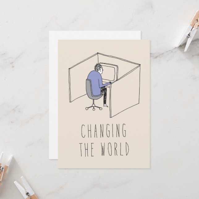 Apenas no Cartão Saudação do Vale do Silício: O Mu (Frente/Verso In Situ)