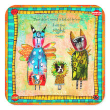 Apenas os corretos - adesivos coloridos de colagem