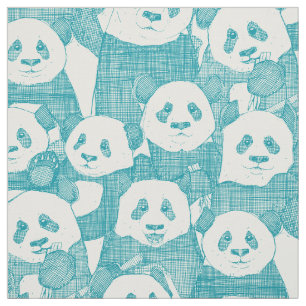 apenas panda ursa lagoa tecido natural