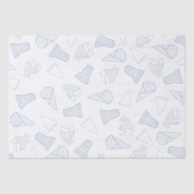 Apenas papel de tecidos azuis (Frente )