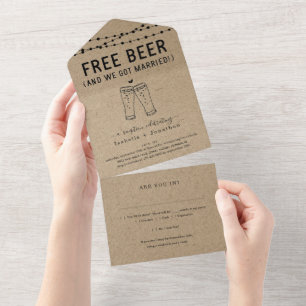 Apenas para recepção de cerveja sem graça w- RSVP