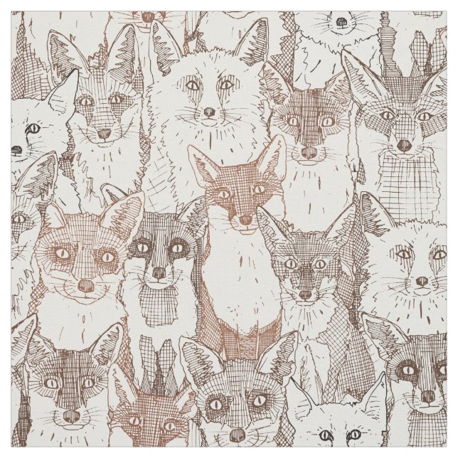 apenas raposas acastam tecido branco macio (Modelo)