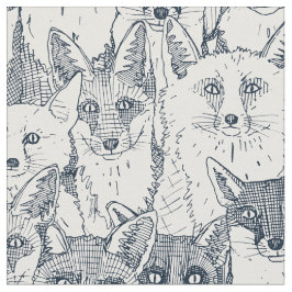 apenas raposas indigo tecido branco suave